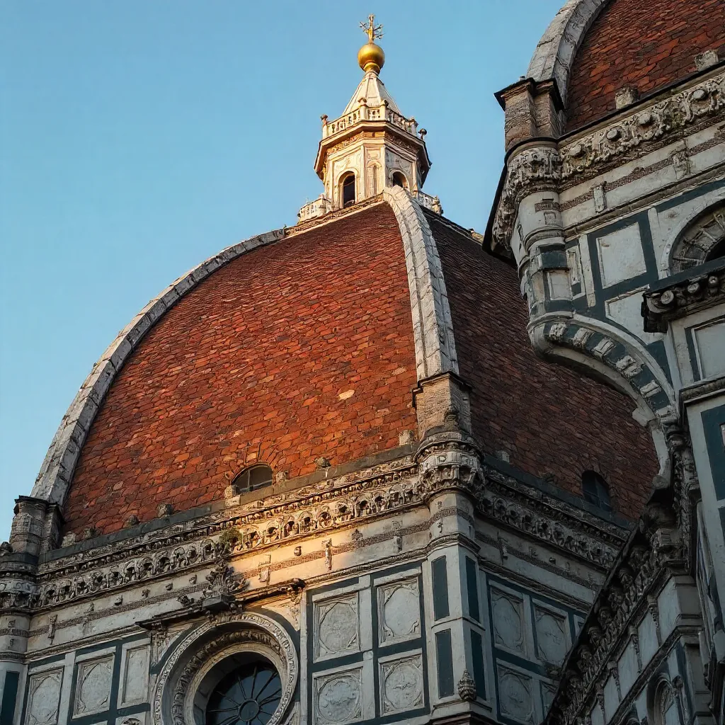 Close-Up of Brunelleschi's Dome at Florence Cathedral