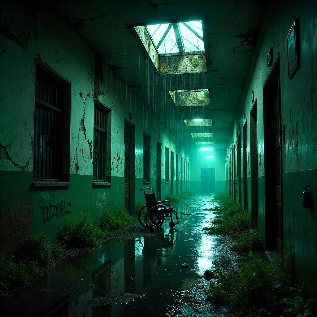 Storm Over the Abandoned Asylum