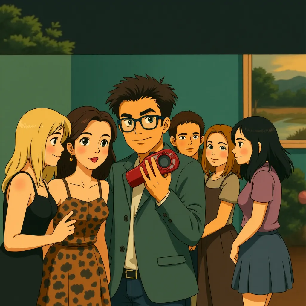 Robert Downey Jr. and Scarlett Johansson in Iron Man 2 (2010) - Anime style