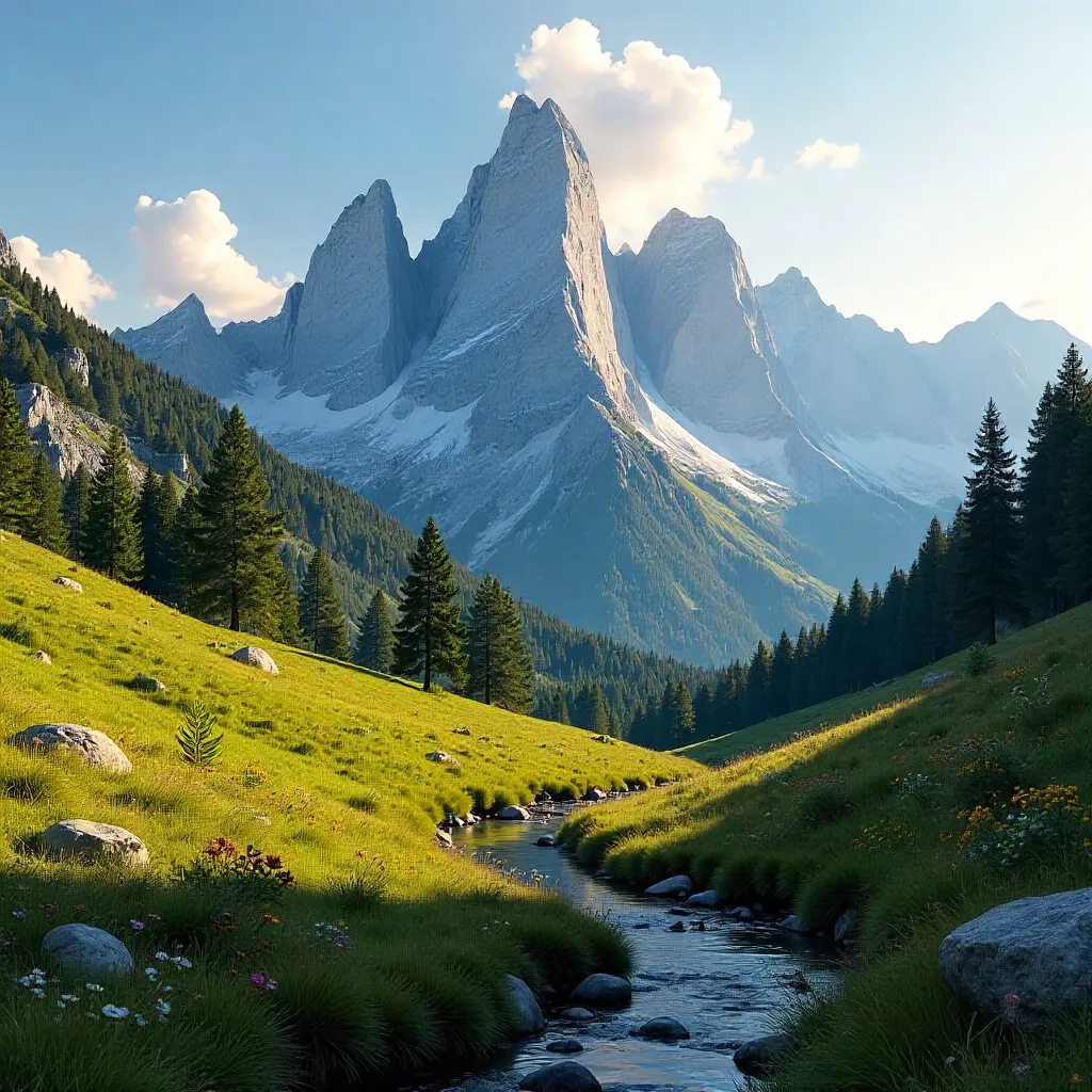 Dolomites: Rugged Peaks and Emerald Valleys at Golden Hour
