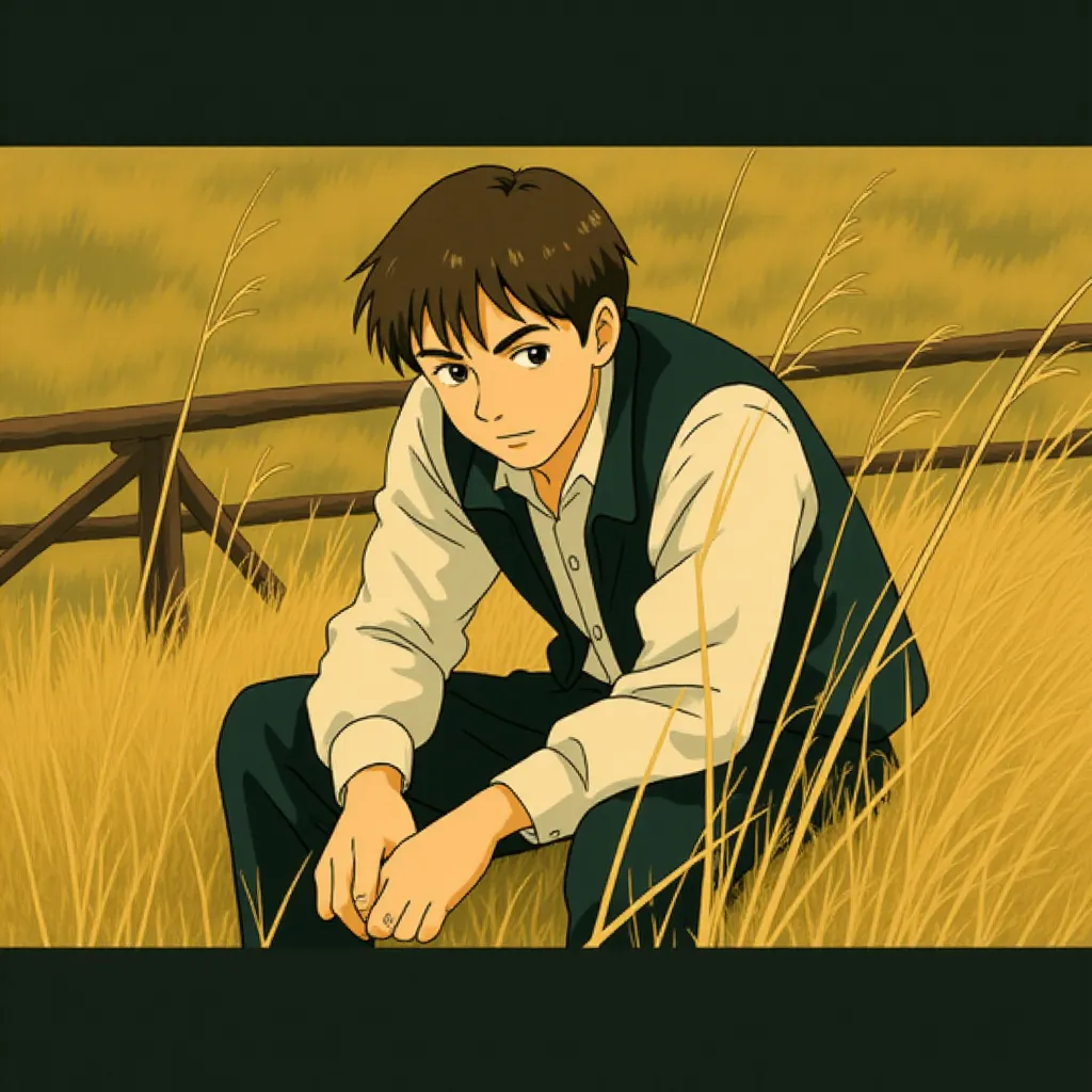 Sam Rockwell in The Assassination of Jesse James by the Coward Robert Ford (2007) - Anime style