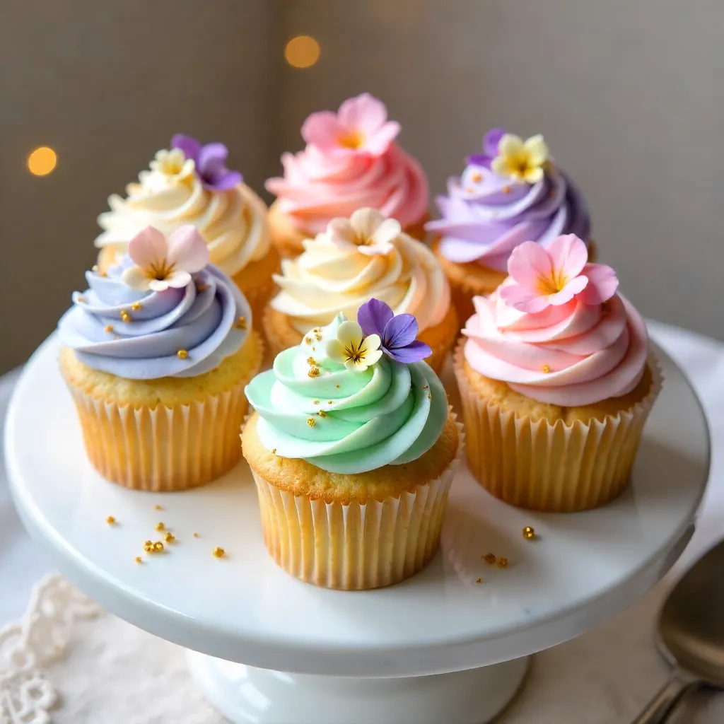 Floral Frosted Cupcakes for Special Occasions