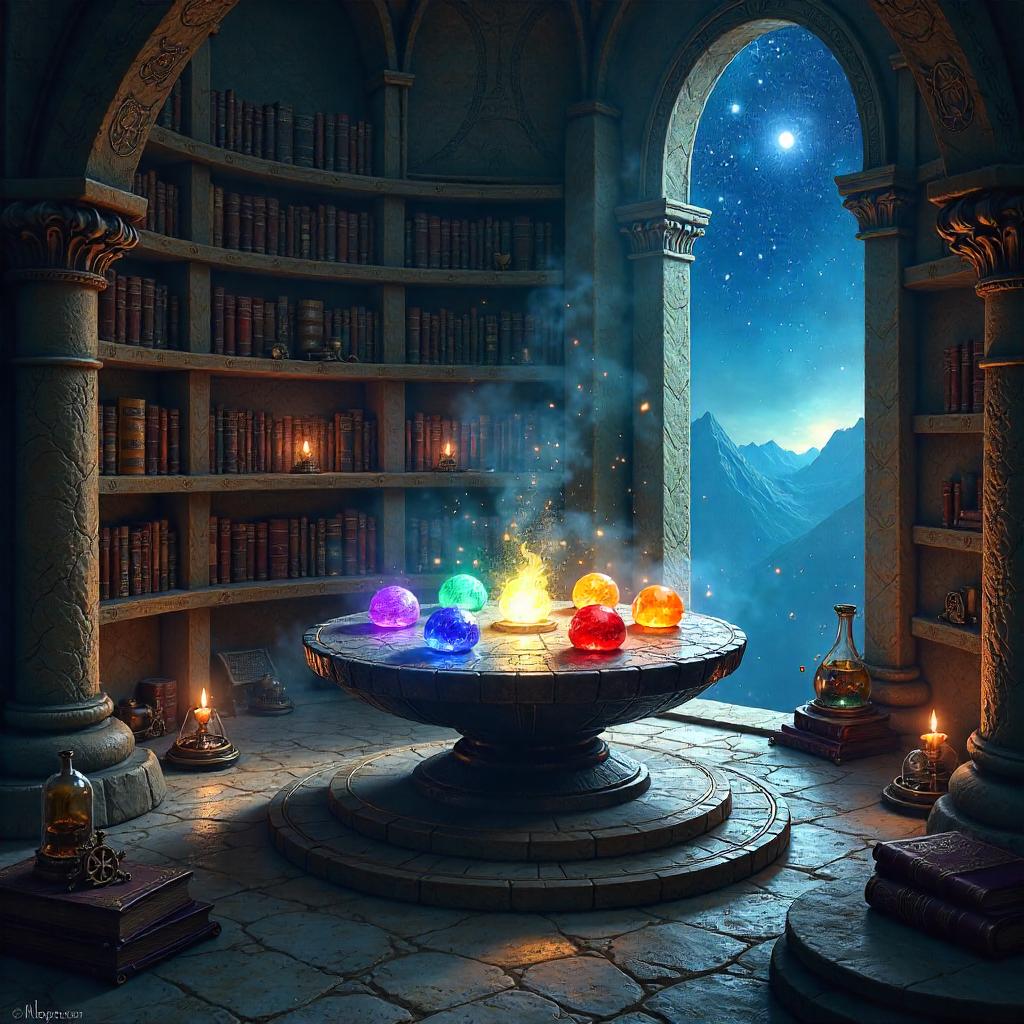 Infinity Stones in a Wizard Tower — Concept Art