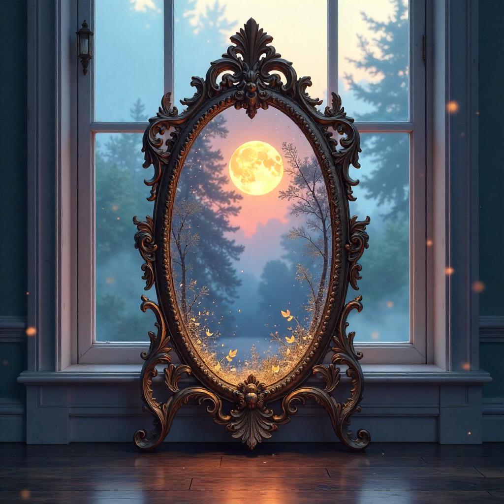 Morning Mist Magic Mirror in Digital Art