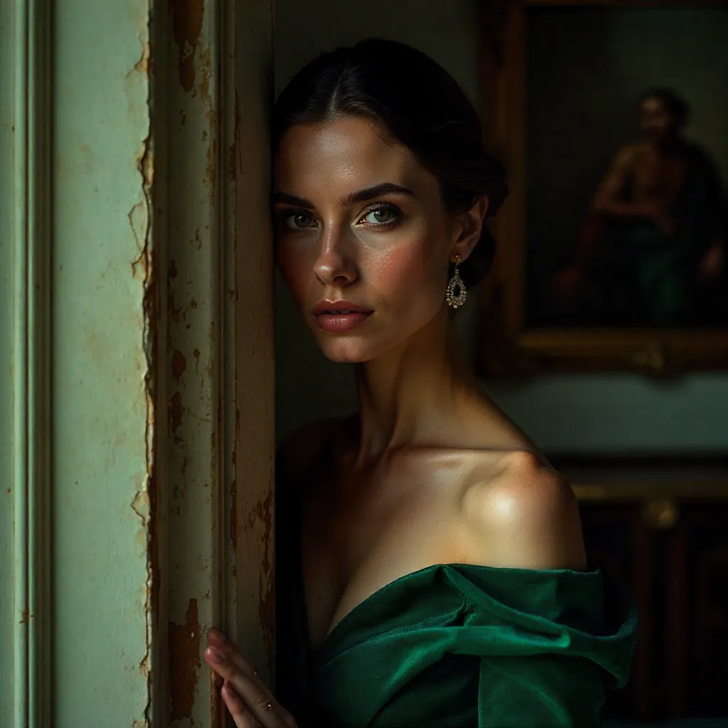 Elegantly Hidden: A High-Style Wall Portrait