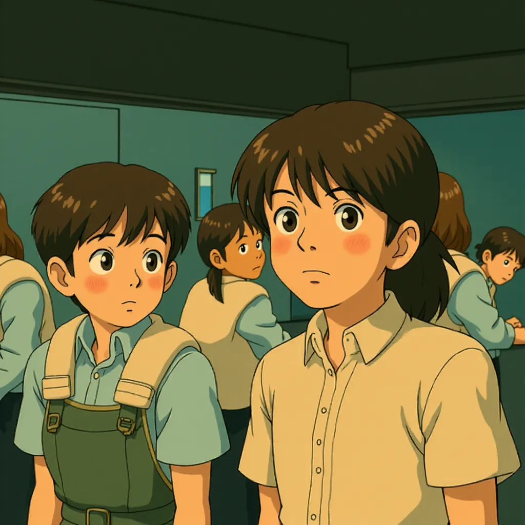 Ben Walker and Charlie Rowe in The Golden Compass (2007) - Anime style