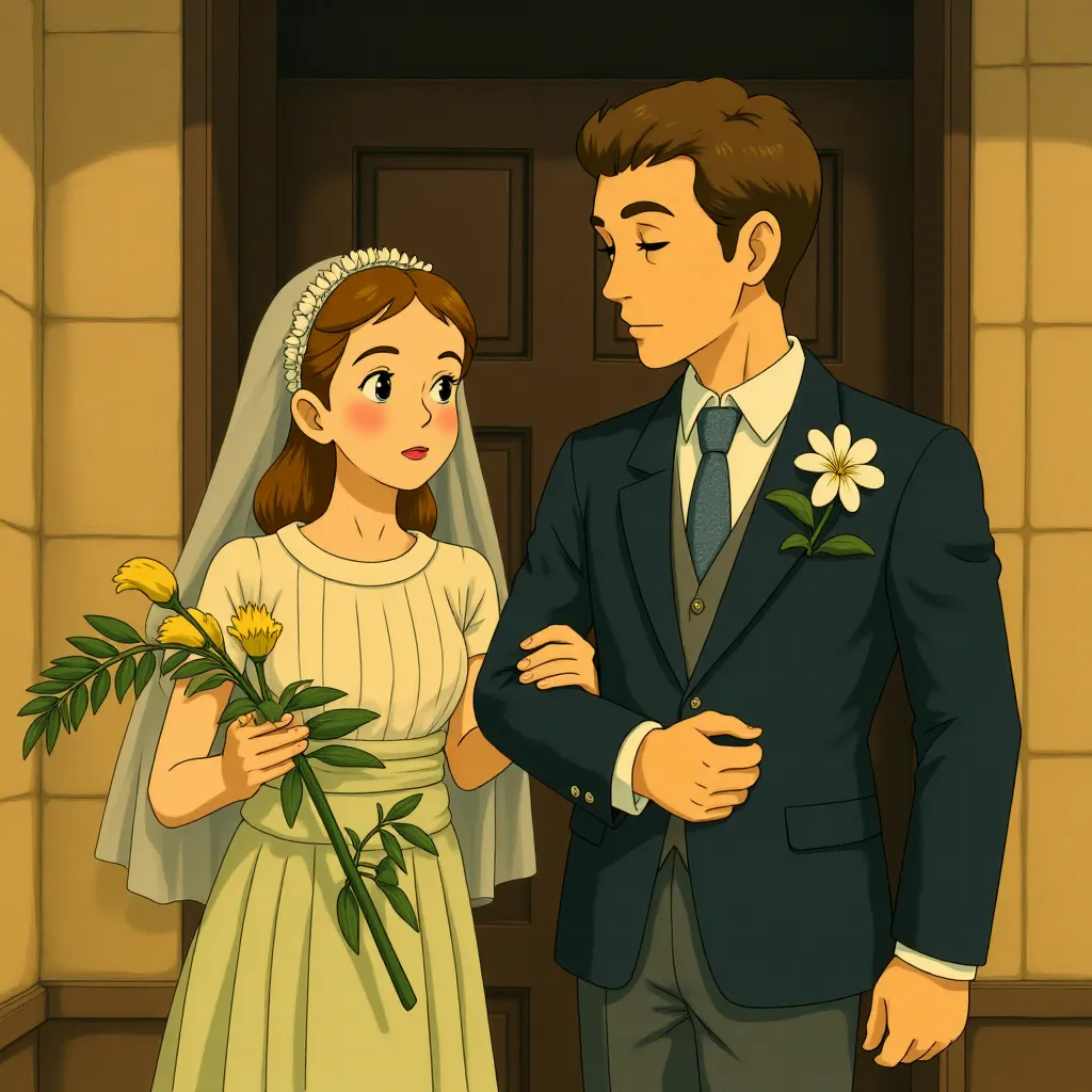 Juno Temple and Benedict Cumberbatch in Atonement (2007) - Anime style