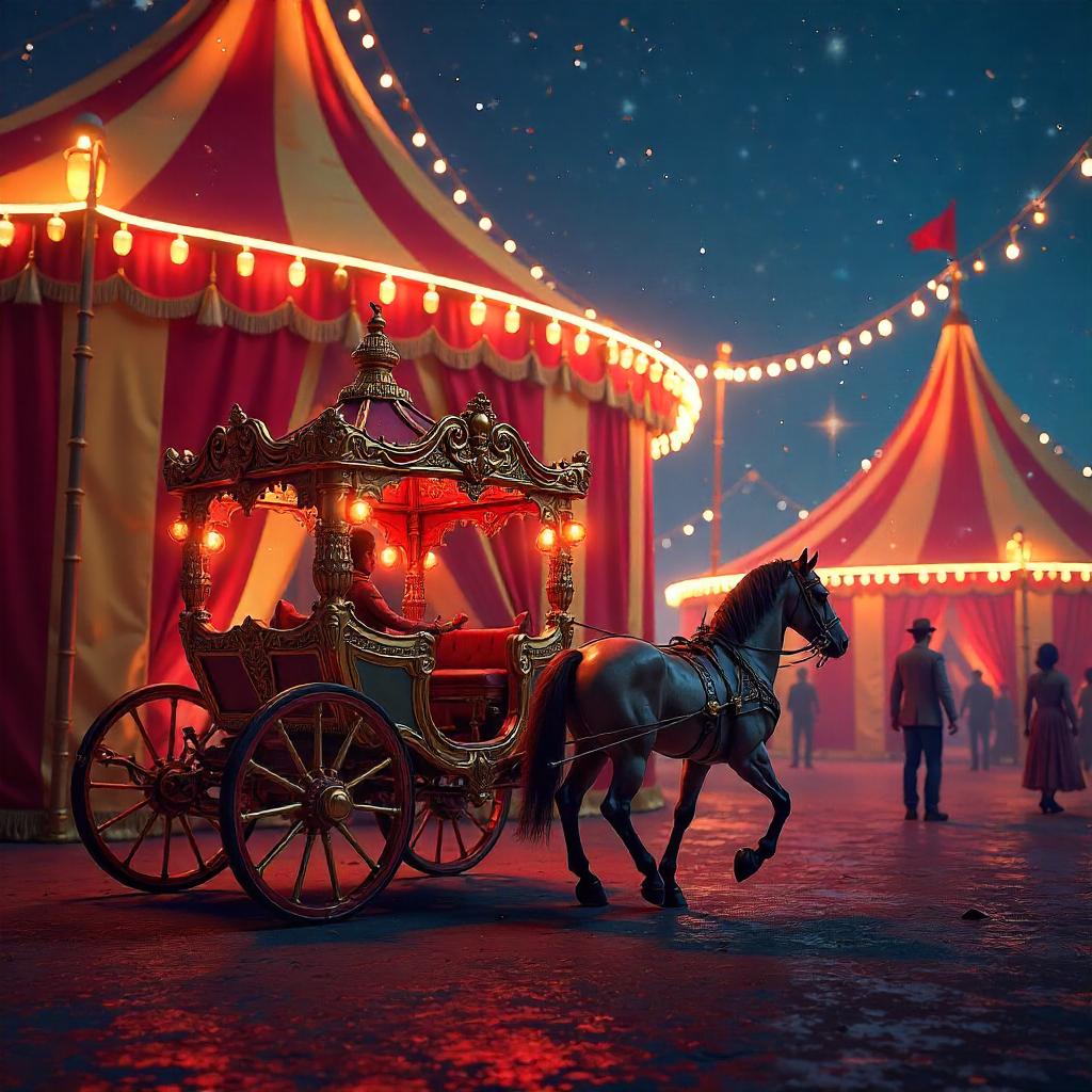 Circus Tent Carriage in Digital Art Scene