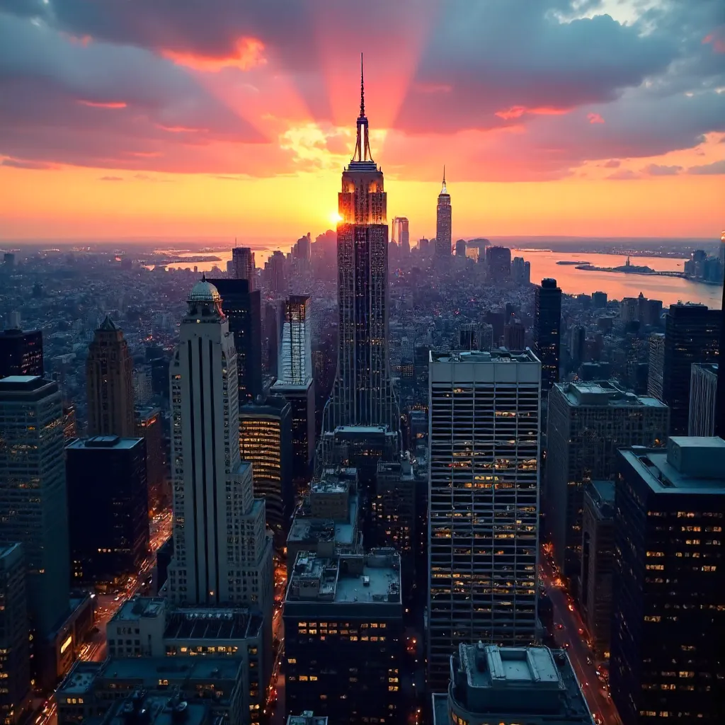Dusk Over the NYC Skyline