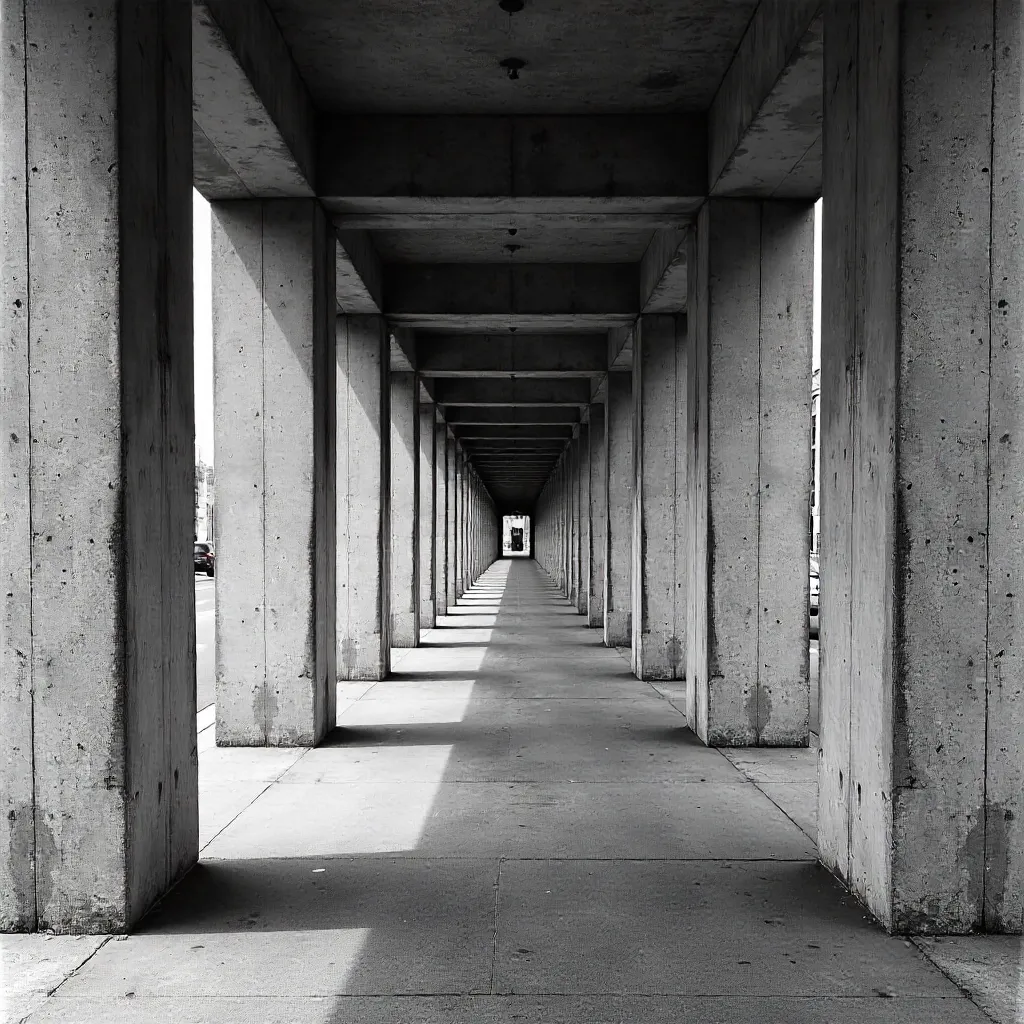 Symmetry in Concrete: Low-Angle Columns