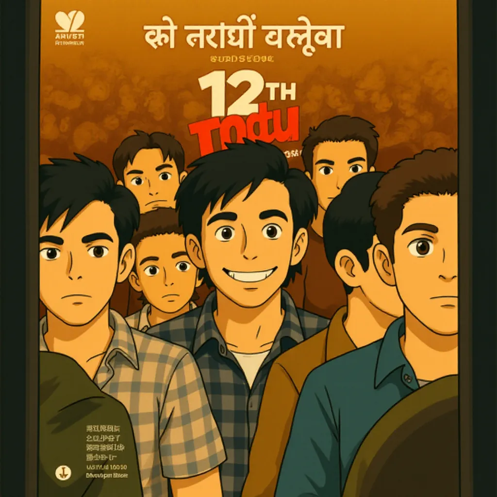 Vikrant Massey in 12th Fail (2023) - Anime style