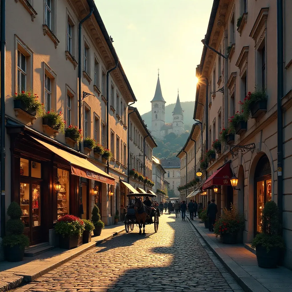 Bustling Getreidegasse, Salzburg