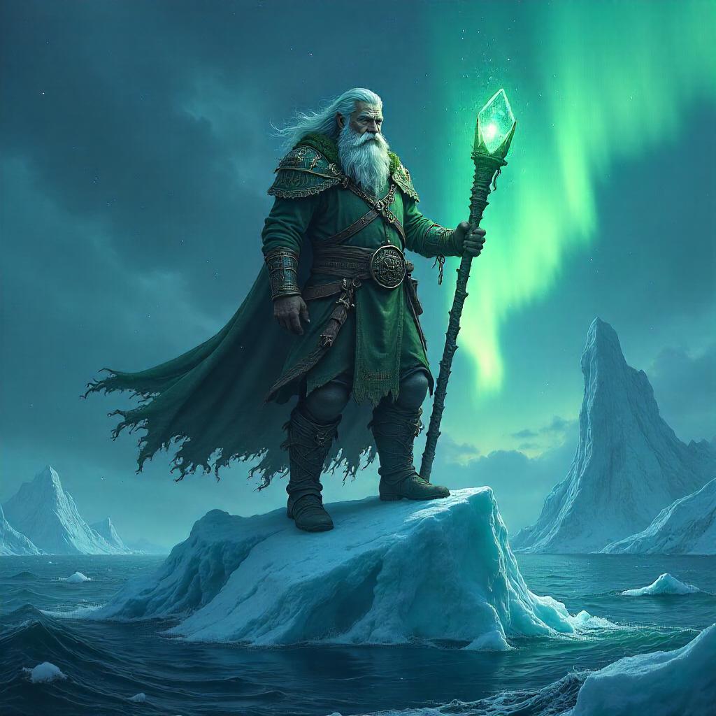 Druid Among Icebergs: A Digital Dreamscape