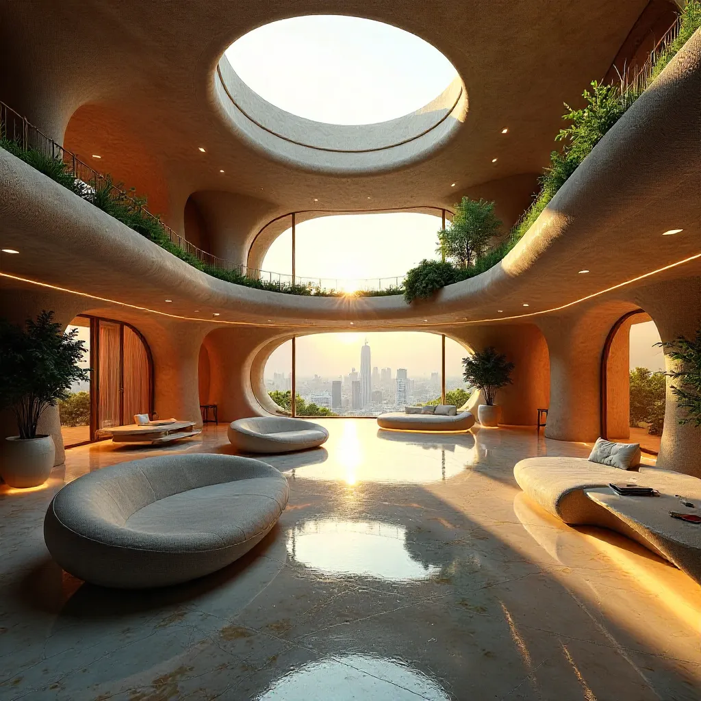Futuristic Organic Interior in Buenos Aires