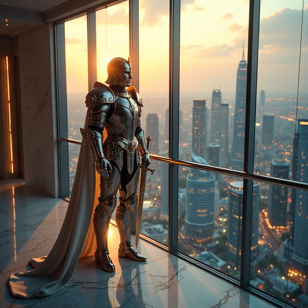 Paladin Guardian of the Skyscraper (3D Render)