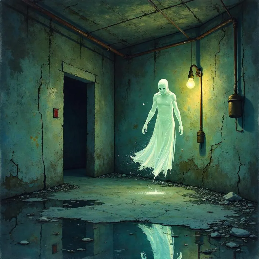 Spectral Whisper in a Watercolor Bunker