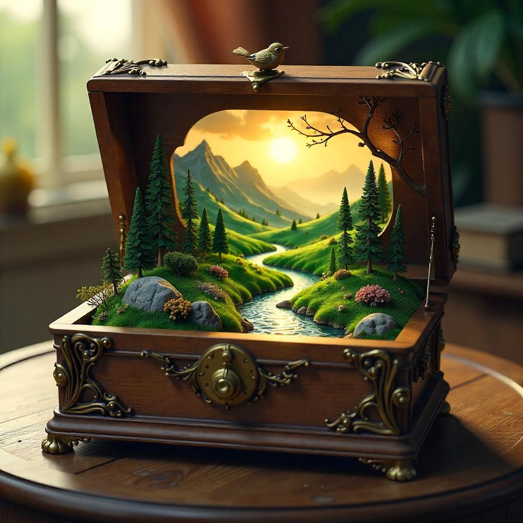 Valley in a Music Box — Concept Art