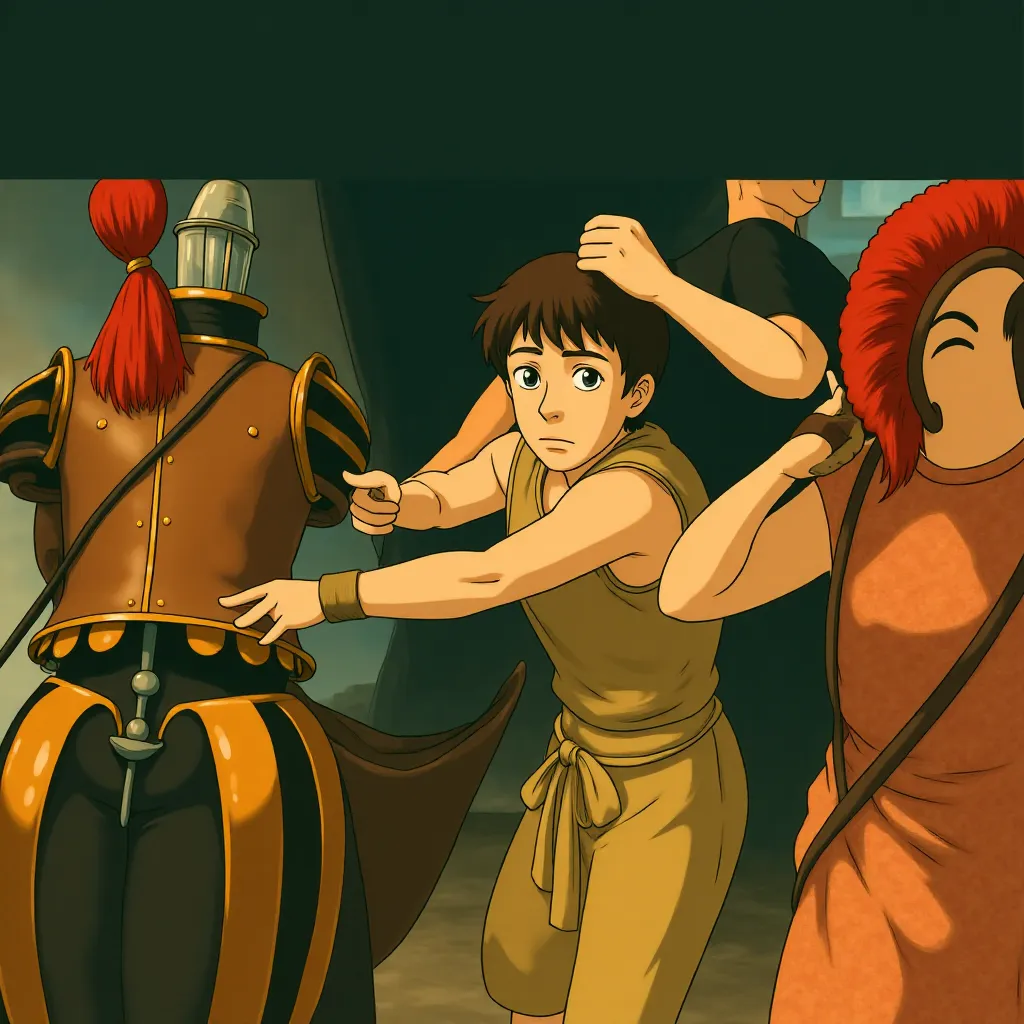 Paul Mescal in Gladiator II (2024) - Ghibli style