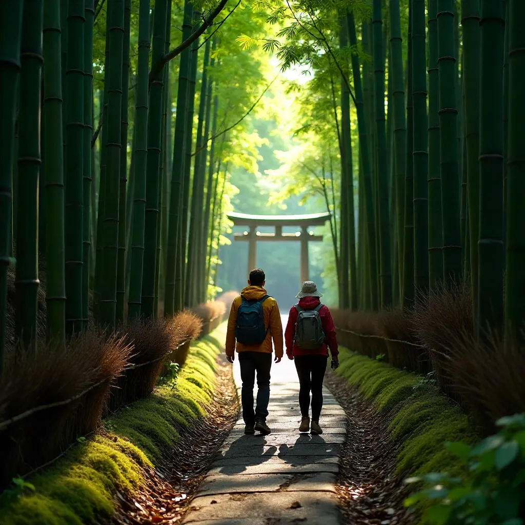 Hiking Through Kyoto's Towering Bamboo Grove