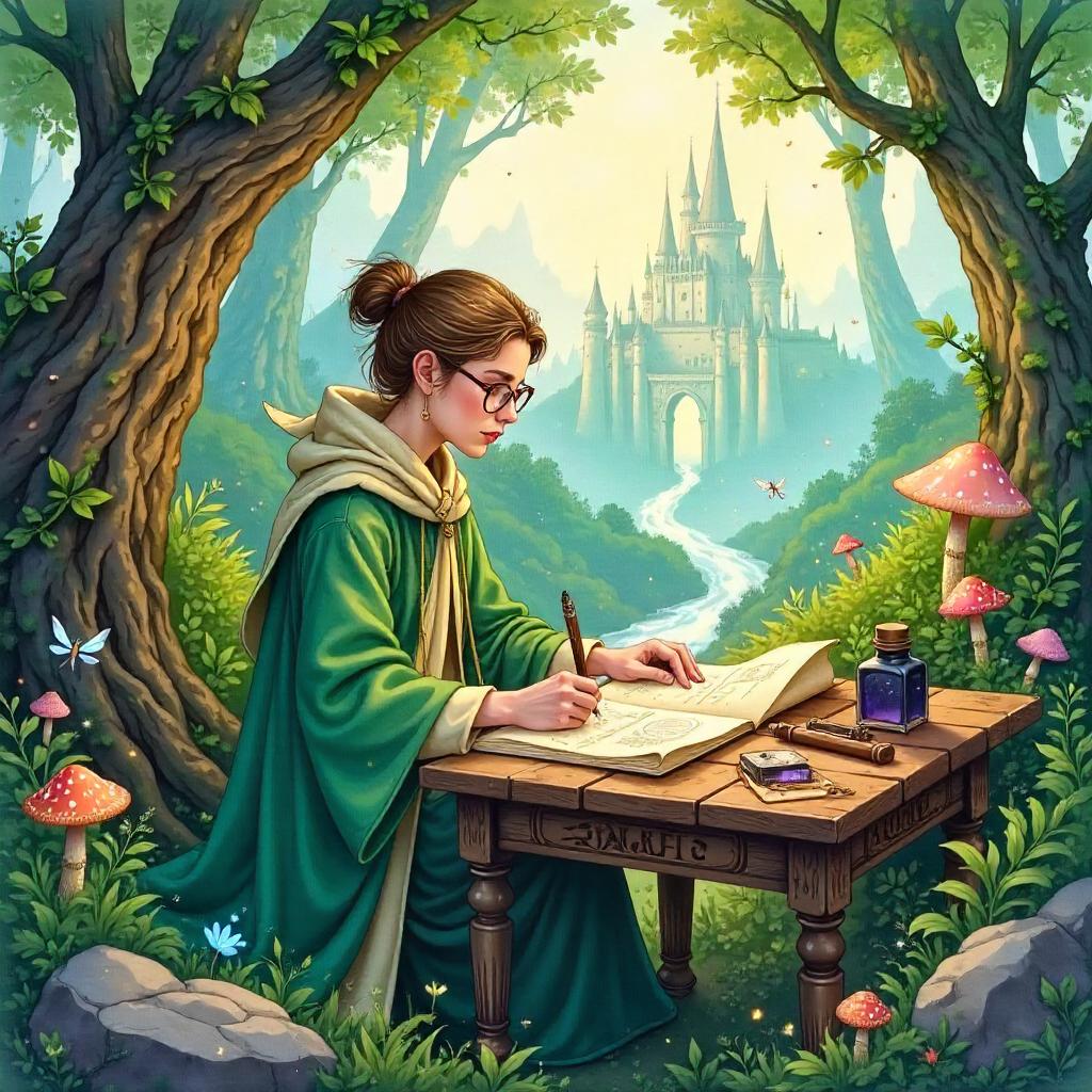The Watercolor Scholar in Fairy Wonderland