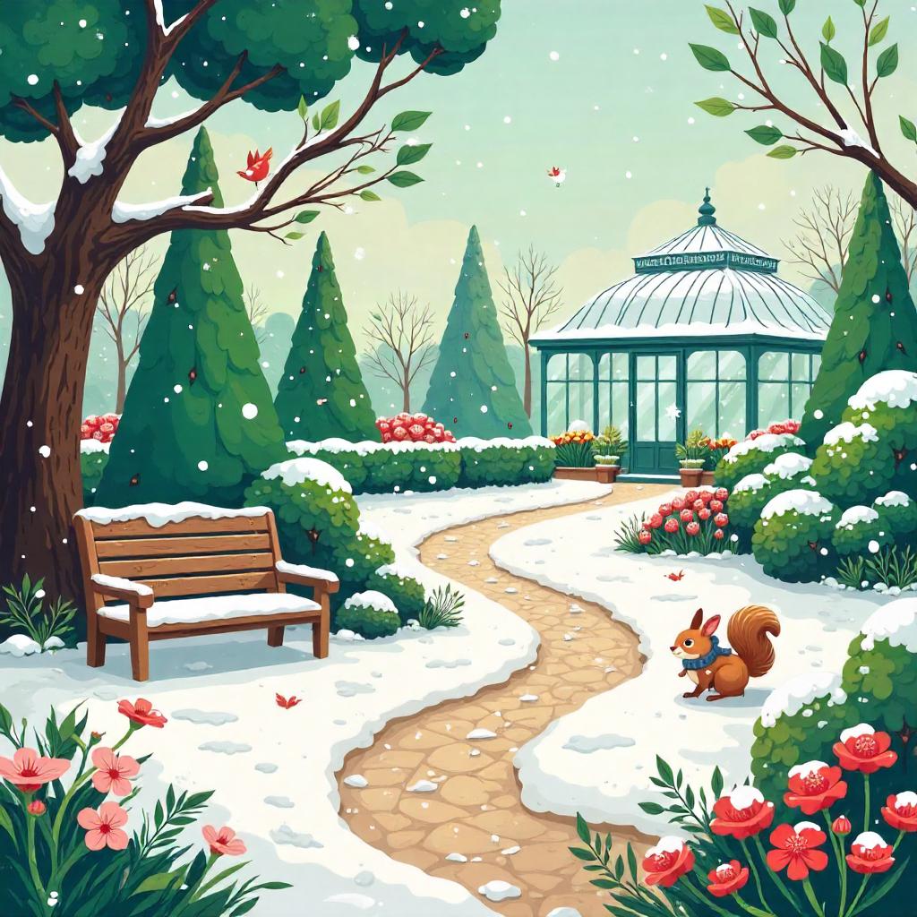 Winter Whimsy in the Botanical Garden
