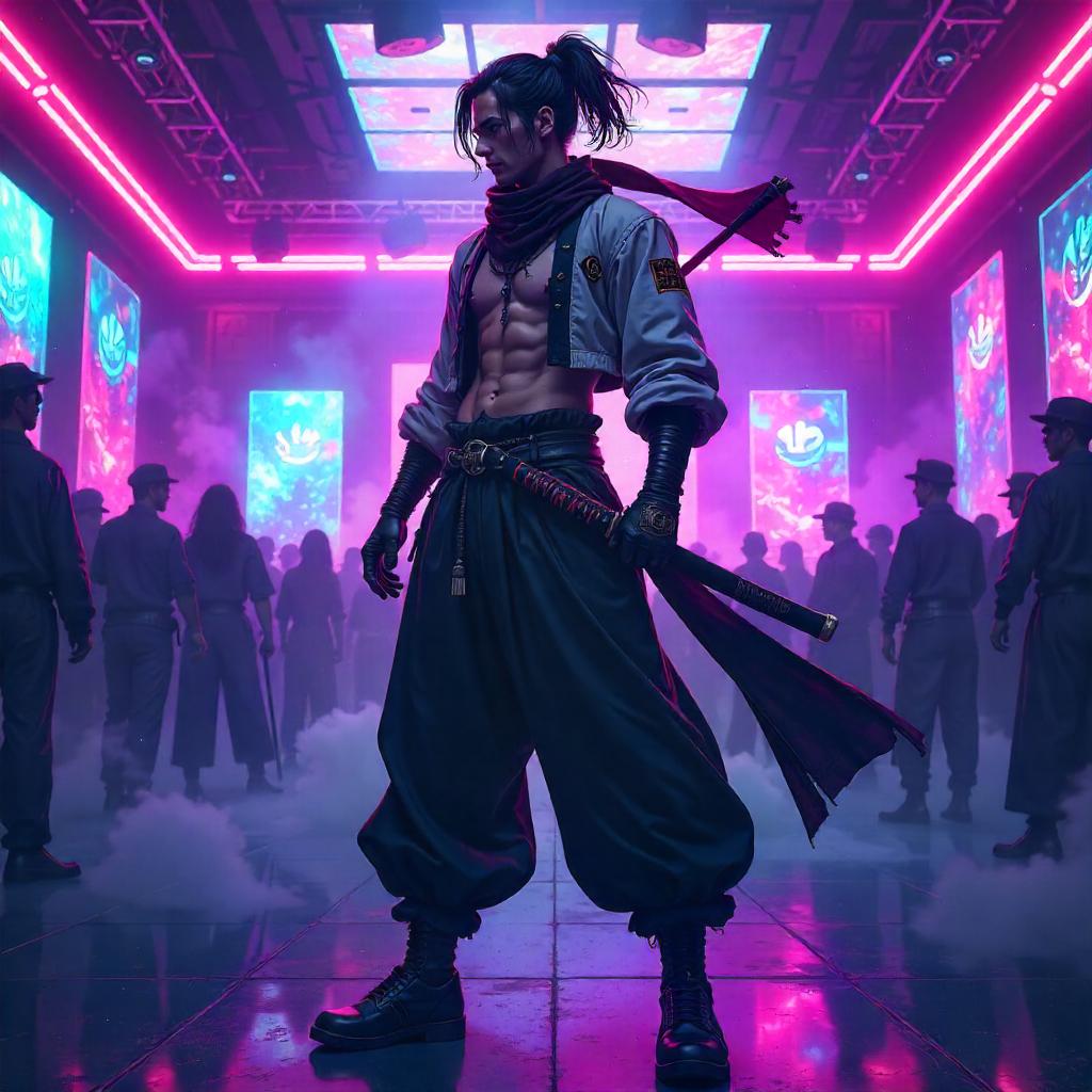 Neon Katana: Anime Samurai at a Nightclub