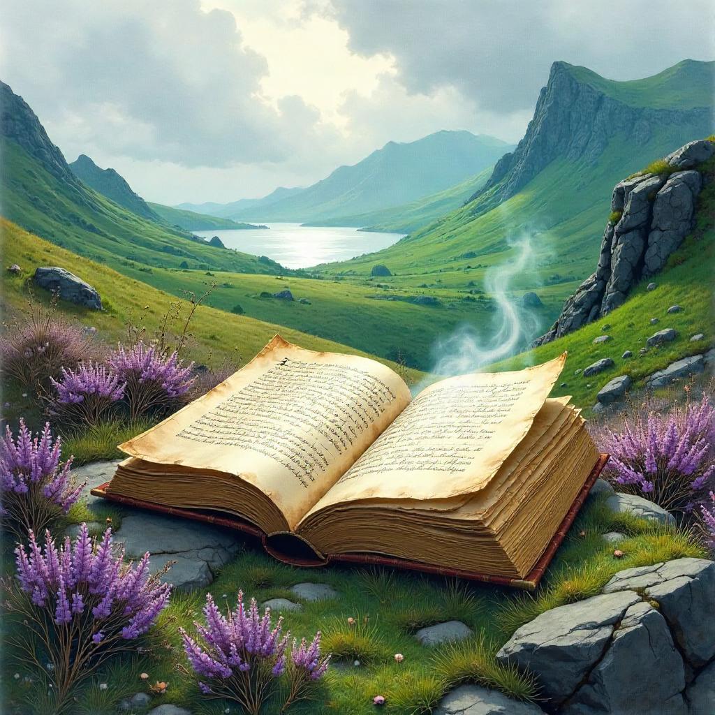 Mystical Tome on Highland Mist