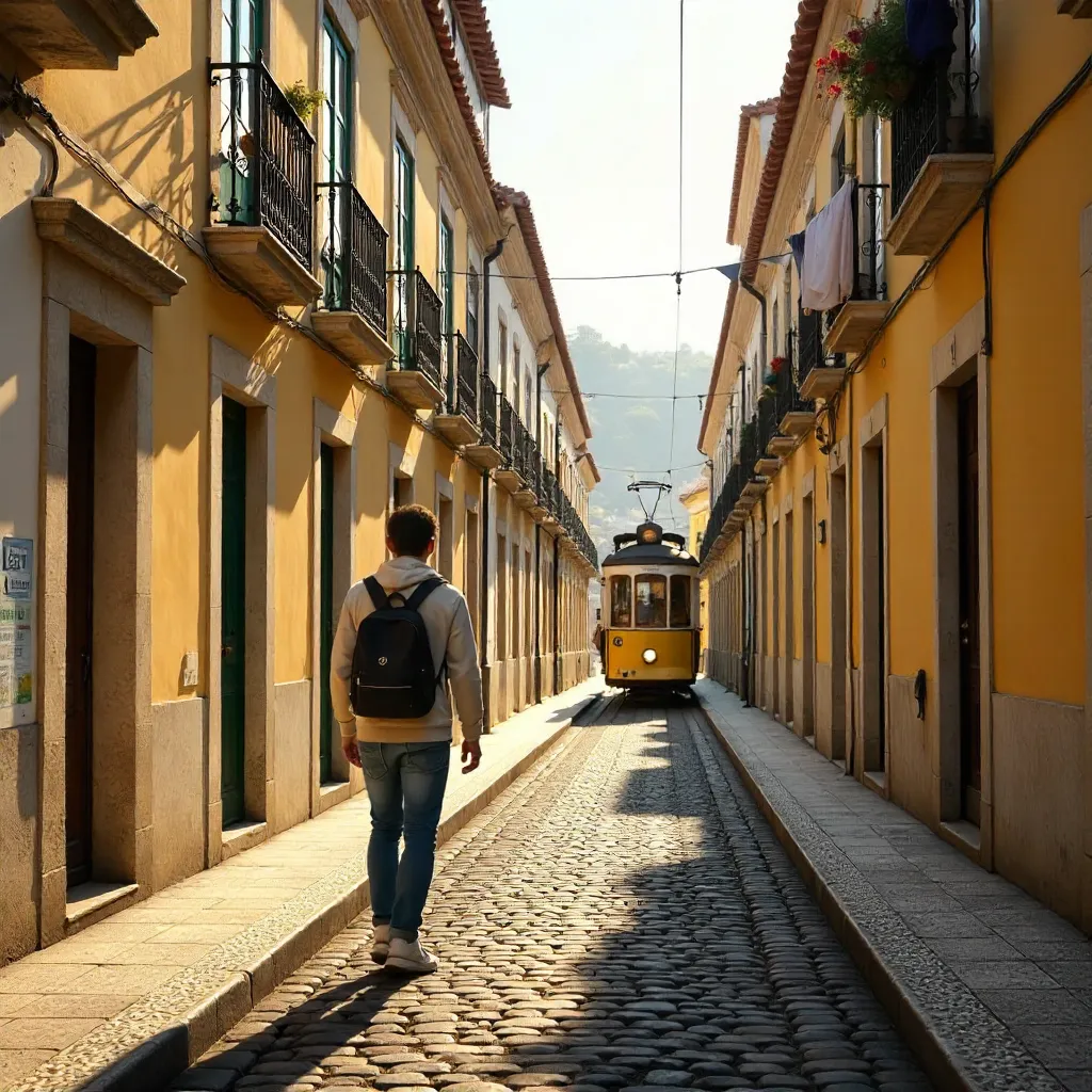 Strolling Alfama: Lisbon Cobblestone Street