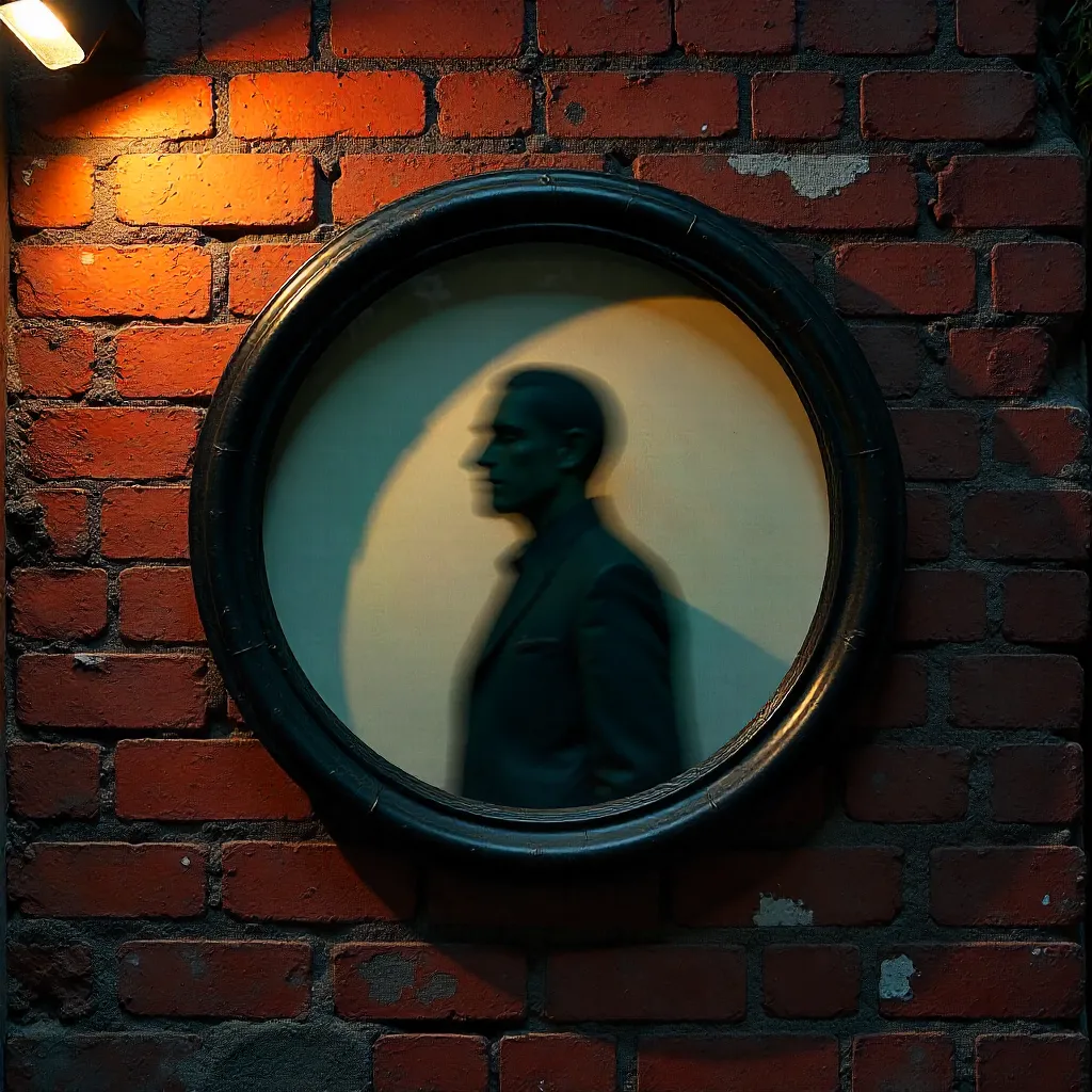 Blurred Silhouette in a Berlin Circular Frame