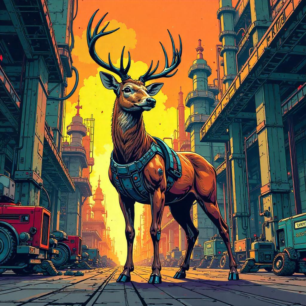 Deer in a Robot Factory: Comic Book Showdown