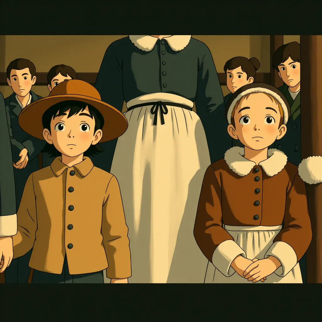 Lucas Dawson and Ellie Grainger in The Witch (2015) - Anime style