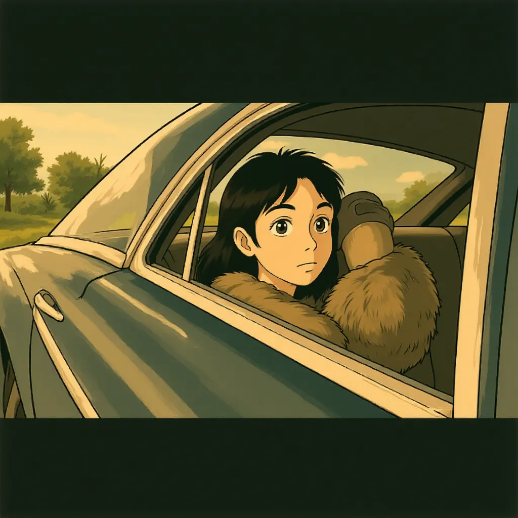 Marco Graf, Yalitza Aparicio, and Daniela Demesa in Roma (2018) - Anime style