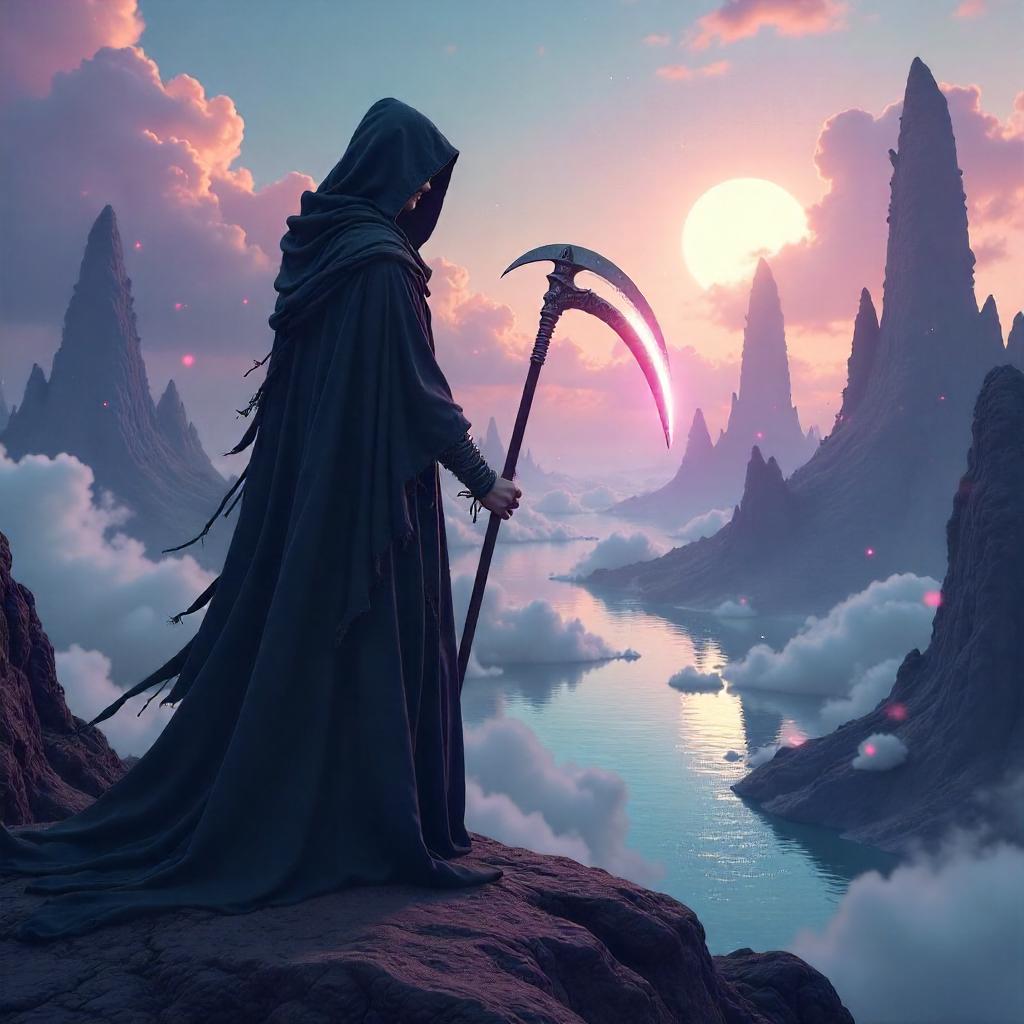 Dreambound Reaper: Surreal 3D Dreamscape