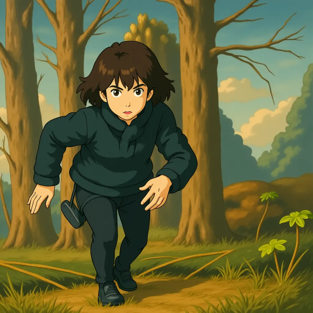 Anya Taylor-Joy in The Gorge (2025) - Ghibli style