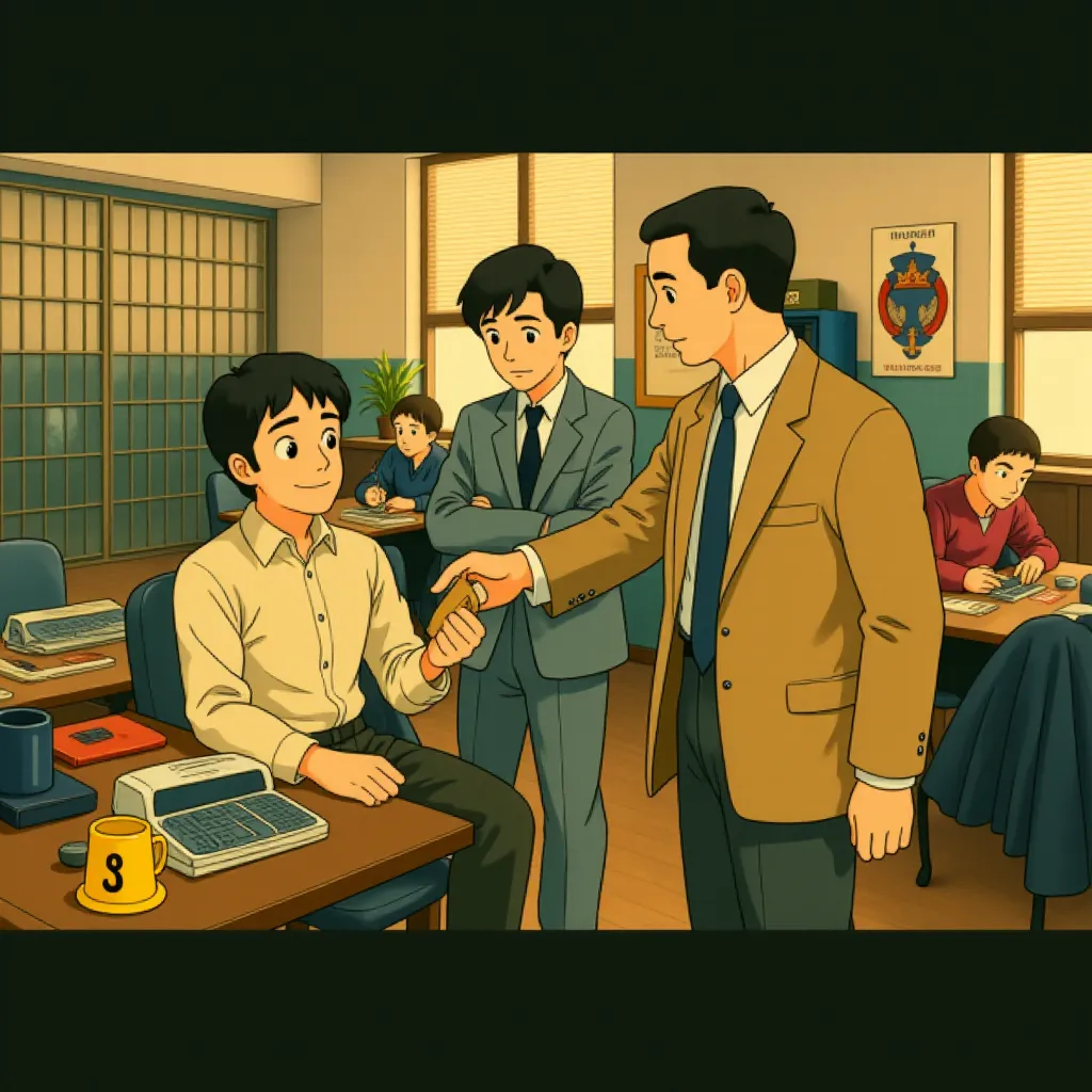 Mark Wahlberg, Michael Keaton, and Will Ferrell in The Other Guys (2010) - Anime style