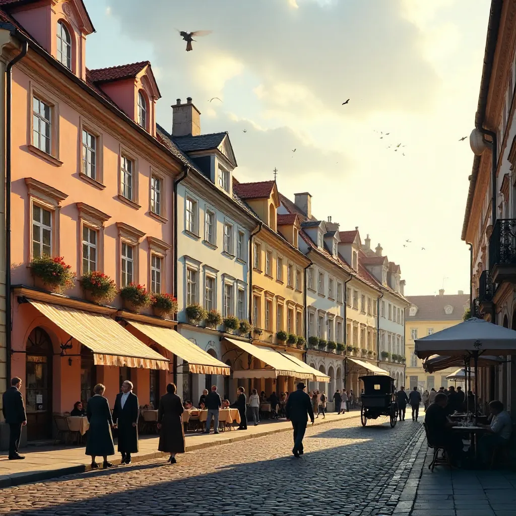 Colorful Facades of Warsaw's Old Town