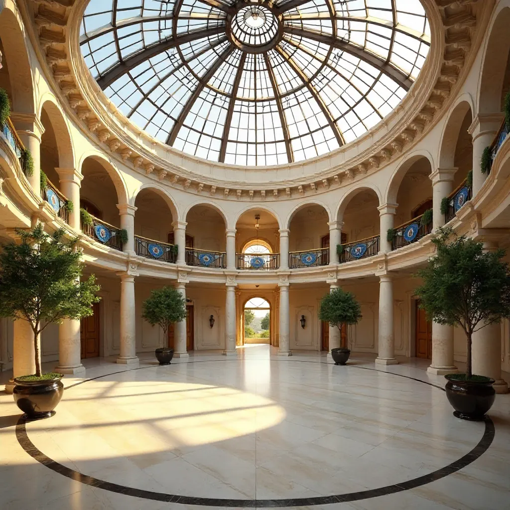 Bursa Circular Atrium with Glass Roof: Architectural Radiance