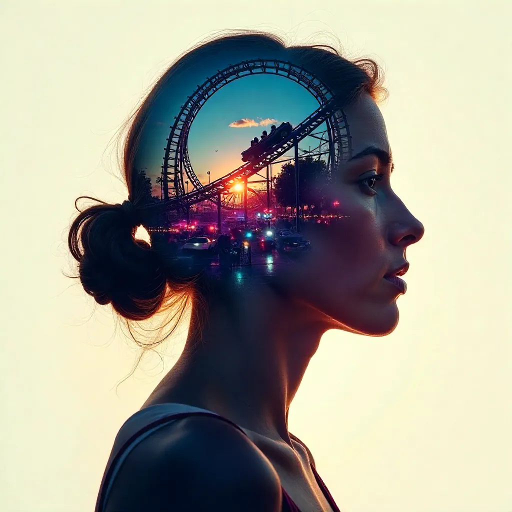 Roller Coaster Within: Double Exposure