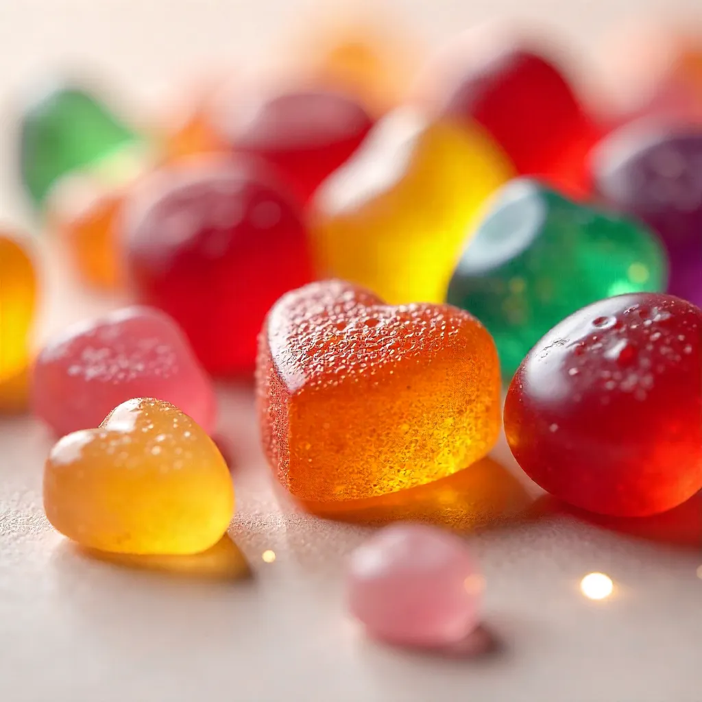 Macro Close-Up: Colorful Assorted Hard Candies