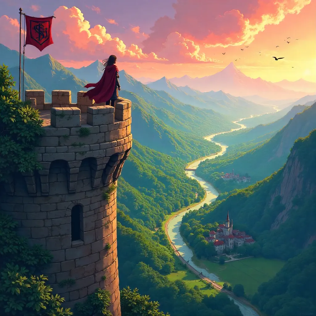 Valley Vista from Castle Battlements