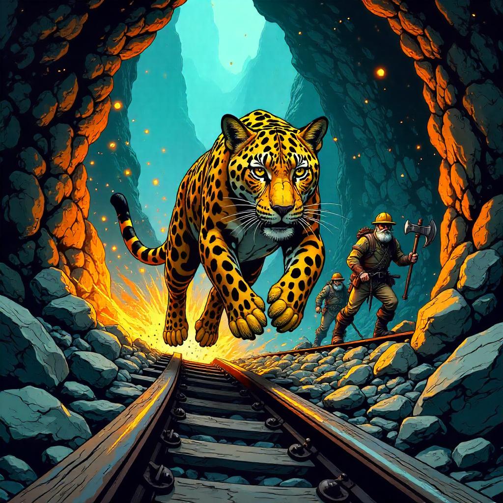 Leopard in a Dwarf Mine: Comic-Book Showdown