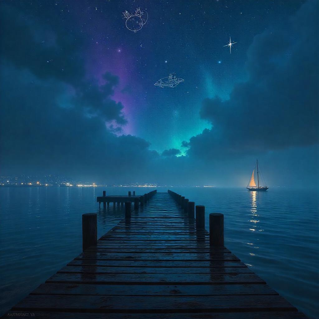 Constellation Pier: A Cinematic Concept Art Night