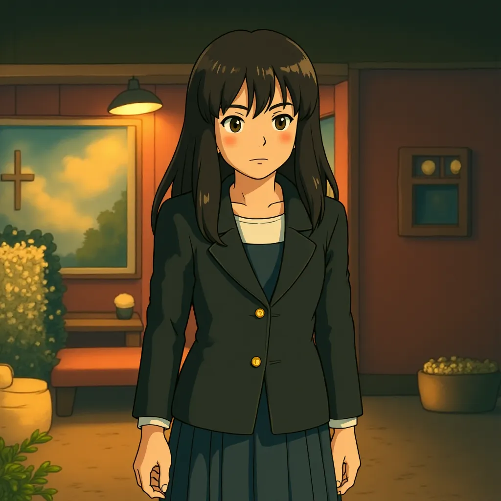 Lucy Liu in Red One (2024) - Ghibli style