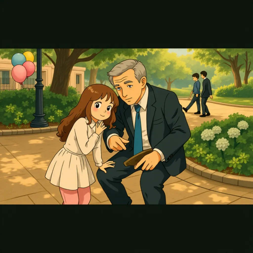 Robert De Niro and JoJo Kushner in The Intern (2015) - Anime style
