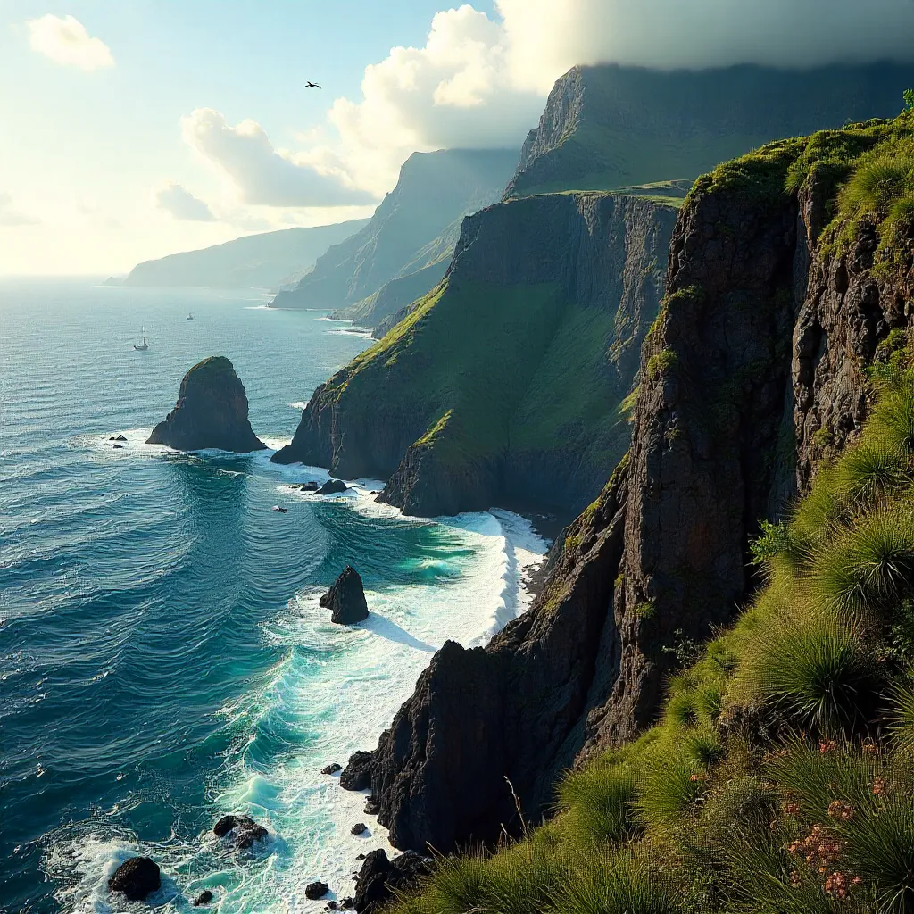 Majestic Madeira Cliffs by the Atlantic