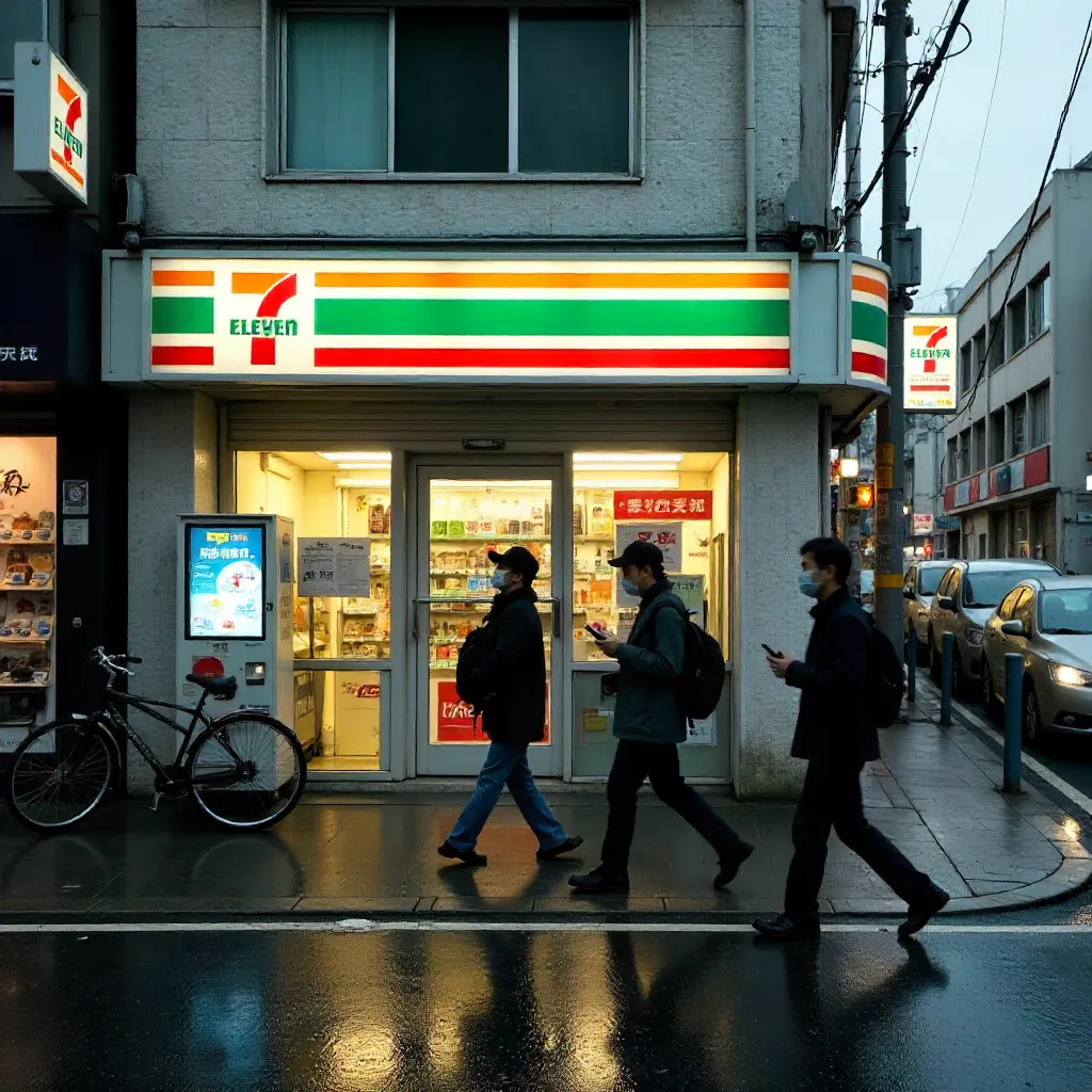 Candid street shot: 7-Eleven in Japan