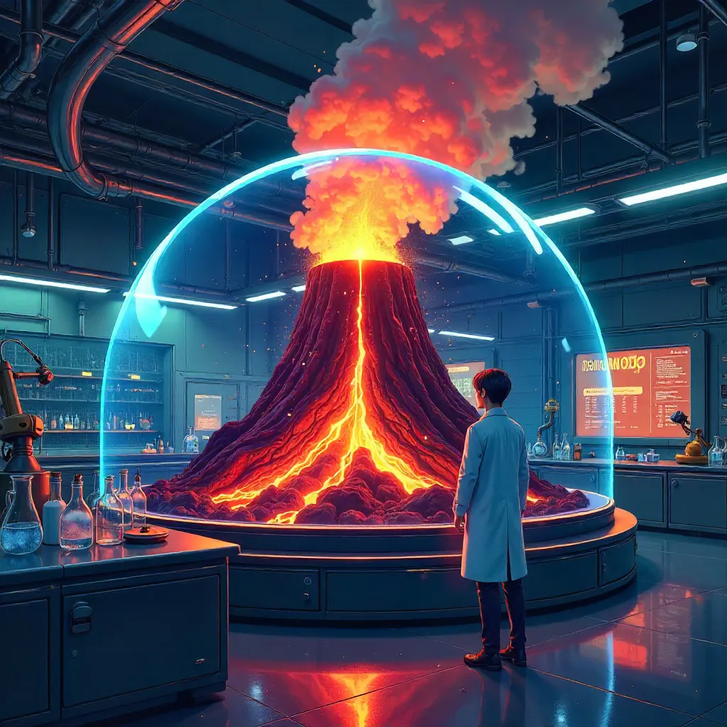 Volcano in the Lab: Anime-style Inferno