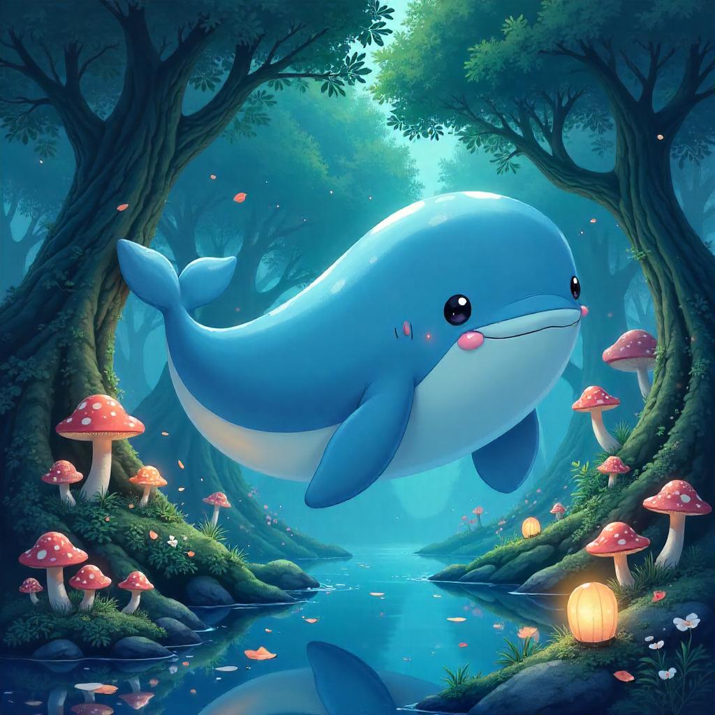 Whale in an Enchanted Grove: Anime Dreamscape