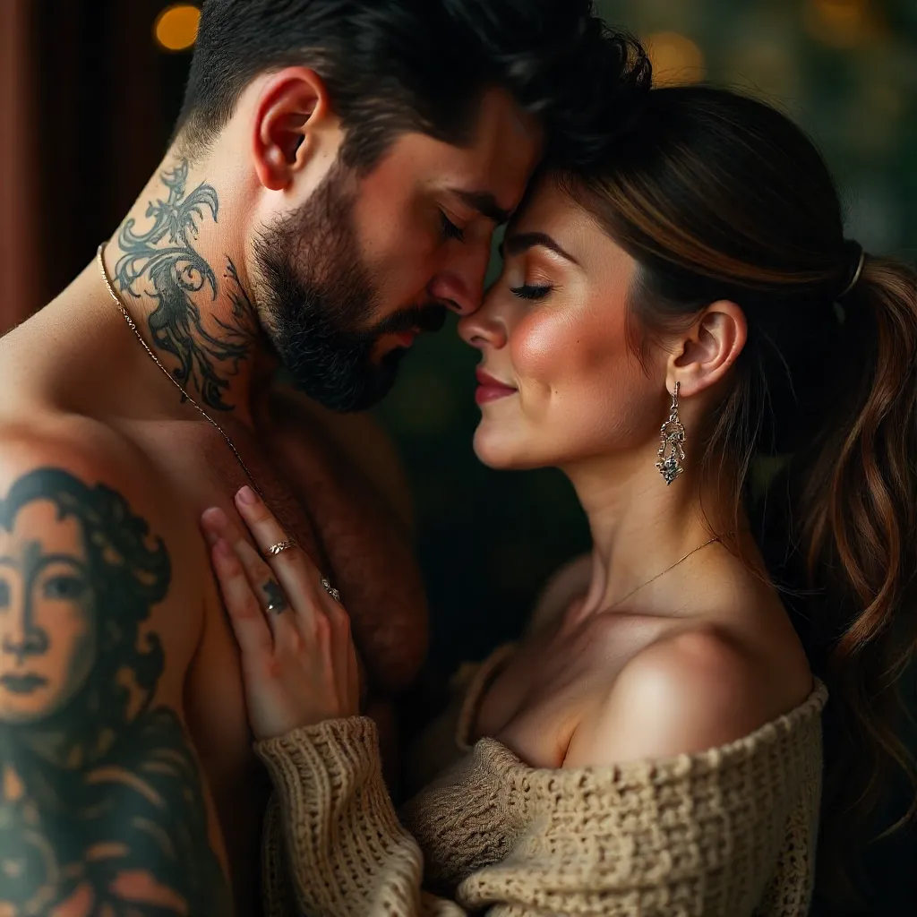 Intimate Portrait: Tattooed Lovers in Modern Romance