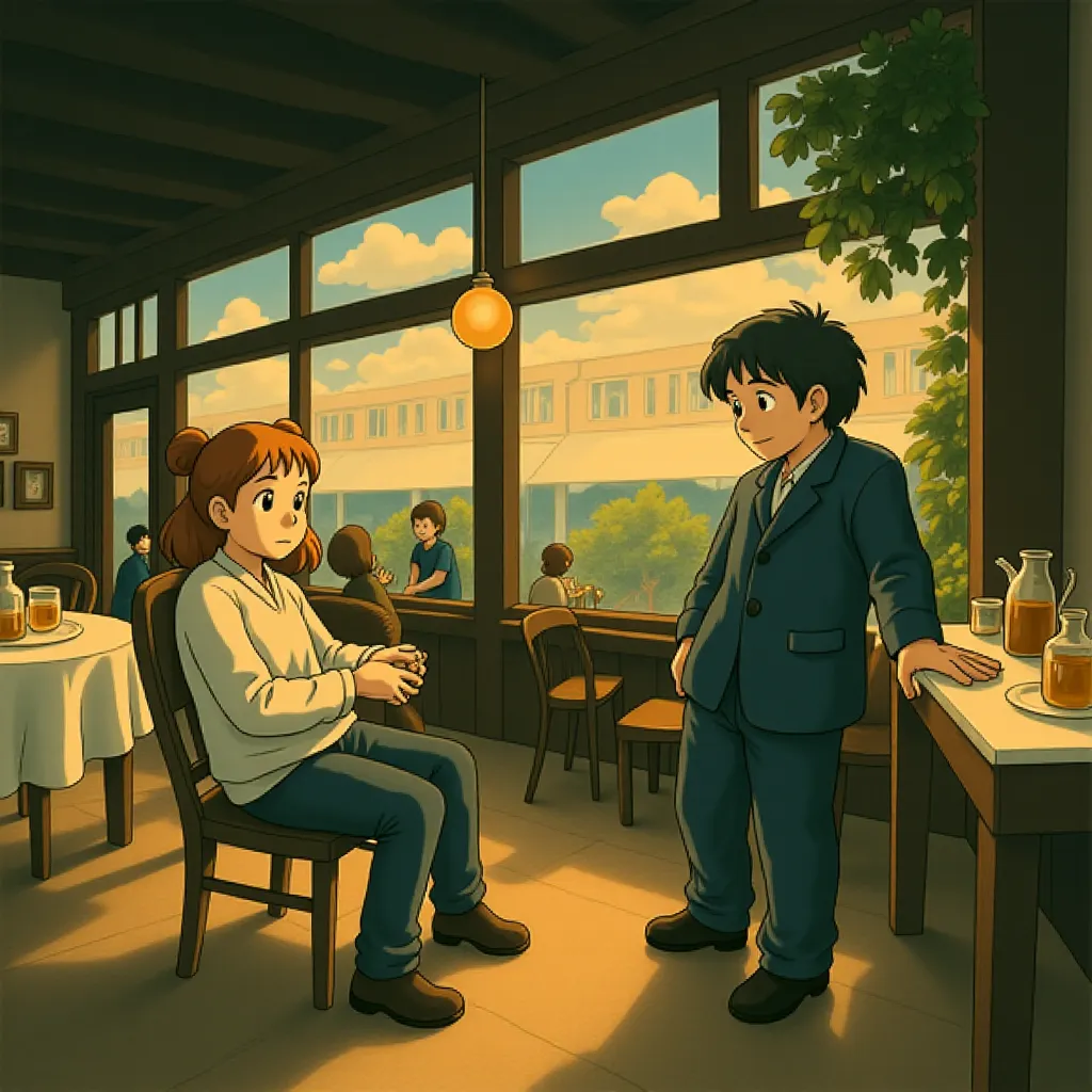 Robert De Niro and Jesse Plemons in Killers of the Flower Moon (2023) - Anime style